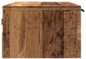 antik fa színű szerelt fa faliszekrény 68 x 30 x 20 cm