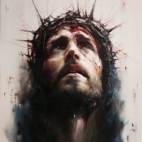 Vászonkép Canvas Jézus Krisztus Töviskorona Szenvedély 80x80