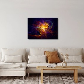 Absztrakt kép (üvegen) (70x50 cm)