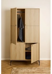 OLIVIA gardróbszekrény 99x200 cm, tölgy
