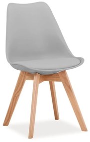 KRIS szék tölgy/világos szürke