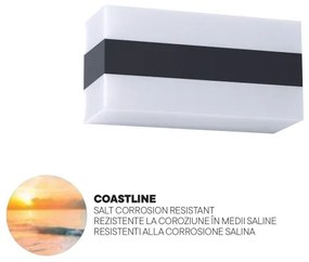 Redo 90326 - LED Kültéri fali lámpa KODIAK LED/8W/230V IP65 fehér/fekete