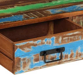 tömör újrahasznosított fa TV-szekrény 120 x 30 x 45 cm