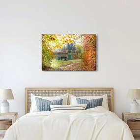Egy tó képe (90x60 cm)