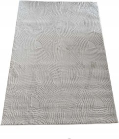 Modern plüss szőnyeg 160x230cm rövid puha sörtékkel,krémszínű