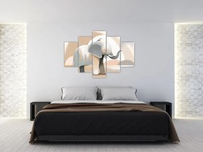 Kép - Elefánt pasztell színekben (150x105 cm)