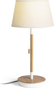 RENDL KEITH/ALVIS 24 stolní s USB bílá buk 230V LED E27 11W