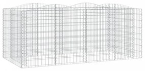Íves horganyzott vas gabion magaságyás 200 x 100 x 100 cm