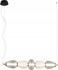 Függő mennyezeti lámpa fekete fehér hálószoba nappaliba Gastel 5 Led XX