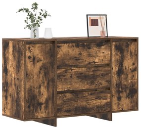 Füstölt tölgy oldalszekrény 120x41x75 cm Mérnöki fa