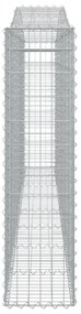 10 db íves horganyzott vas gabion kosár 400x30x120/140 cm