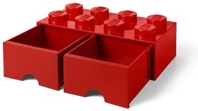 Úložný box 8 s šuplíky, více variant - LEGO szín: piros