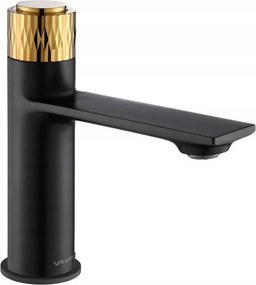Fürdőszobai Álló Mosdó Csaptelep Valvex Lengyel Decor Black/gold Fekete