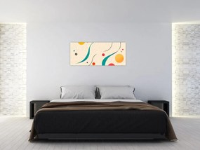 Kép - Minimalista színes illusztráció (120x50 cm)