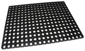 Gumi tisztítószőnyeg Honeycomb 60 x 80 x 2,2 cm, fekete