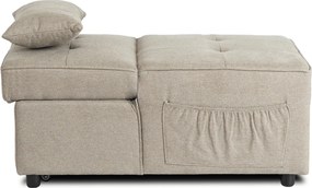 Dönthető, alvófunkciós fotel iberis 67 cm bézs, fotel