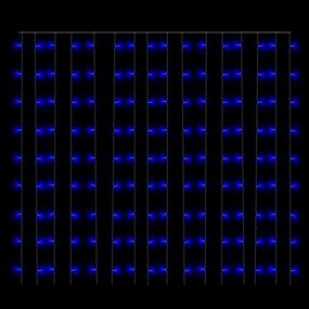 8 funkciós kék fényfüggöny 300 LED-del 3 x 3 m