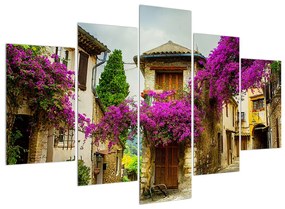 Mediterrán nyári utcácska képe (150x105 cm)