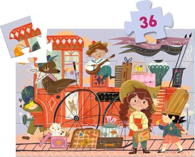 Formadobozos puzzle - Mia utazása, 36 db-os - Mia's Journey