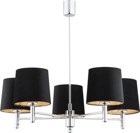 ARGON 2108 BOLZANO PLUS Modern Csillár Króm, Sötét Szürke E27 IP20