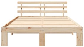Tömör Fenyőfa Ágykeret Természetes Fa Tömör Fa 140 x 190 cm