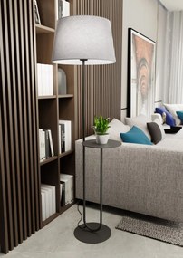 Emibig modern állólámpa hotel fekete szürke emi1422/lp1