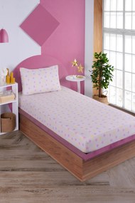 Unicorn Dreams egyszemélyes lepedőgarnitúra, bézs