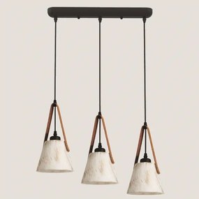 Csillár zsinóron 3xE27/40W/230V fehér