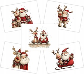 Karácsonyi borítékok pénzre, karácsonyi jókívánságok 5 db