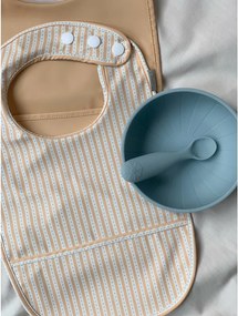 Kék-szürke szilikon gyerek kanál szett 2 db-os Midnight Mix – Cam Cam Copenhagen