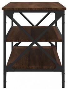 barna tölgyszínű szerelt fa TV-szekrény 100x40x50 cm