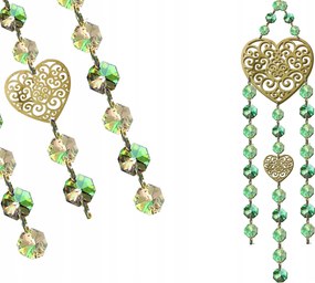 Napfogó. Gyönyörű Szív medál, ablakdísz reflexek 40cm üveg