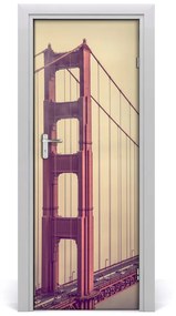 Ajtó tapéta Bridge San Francisco 75x205 cm
