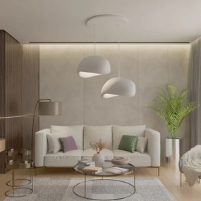 Brilagi - WABI SABI függőlámpa zsinóron 2xE27/40W/230V, fehér