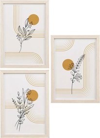 Világos natúr színű fali képkeret szett 3 db-os 21x30 cm Madison – House Nordic