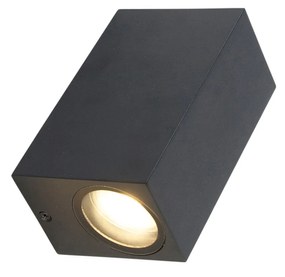 4 db modern fekete fali lámpa készlet 2-lámpás IP44 - Baleno