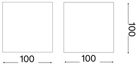 Ideal Lux - LED Kültéri fali lámpa ATOM LED/12W/230V IP54 fekete