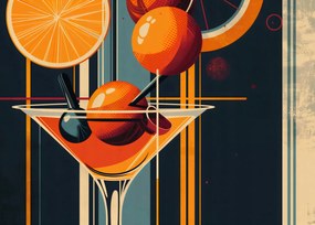 Poszter 70x50cm Koktél stílus