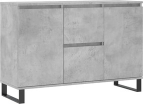 vidaXL betonszürke szerelt fa tálalószekrény 101,5 x 35 x 70 cm