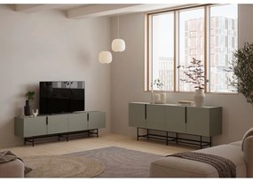 Zöldesszürke TV-állvány 200x63,5 cm Eldia – Marckeric