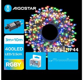 Aigostar B.V. Aigostar - LED Karácsonyi kültéri lánc 400xLED/8 funkció 13m IP44 többszínű AI1435