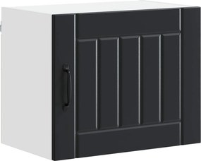 vidaXL Konyhaszekrény Fekete 50 x 31 x 40 cm Faanyag