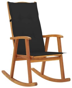 Tömör akácfa hintaszék párnákkal
