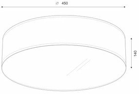 Brilagi - LED Mennyezeti lámpa SIRIJA LED/24W/230V átm. 45 cm bézs