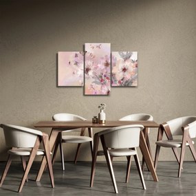 Kép - Művészeti kollázs pillangókkal (90x60 cm)