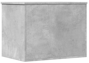 betonszürke szerelt fa tárolóláda 60x42x46 cm
