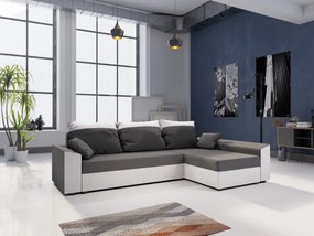 Sarok ülőgarnitúra Paragon L (szürke + fehér) (J). 1057365