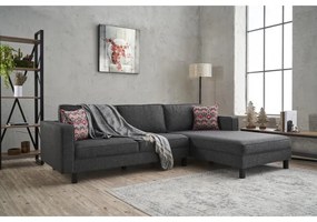 Sarokkanapé Kale Linen Jobbos - Antracit