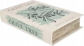 Doboz Hamis Könyv Olíva Szervező Apróságok Ékszerek 24cm