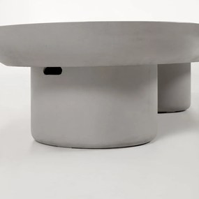 Taimi kerti beton dohányzóasztal, 140 x 60 cm - Kave Home